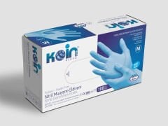 KOİN MAVİ NİTRİL ELDİVENİ PUDRASIZ