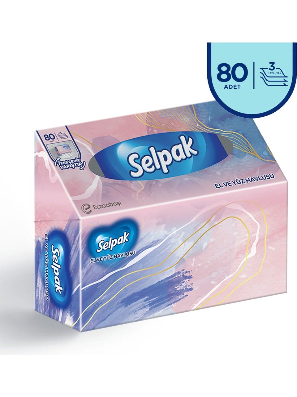 SELPAK EL VE YÜZ HAVLUSU 80 YAPRAK BANTLI