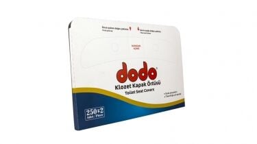 DODO KLOZET KAPAK ÖRTÜSÜ 1 PAKET 250 ADET