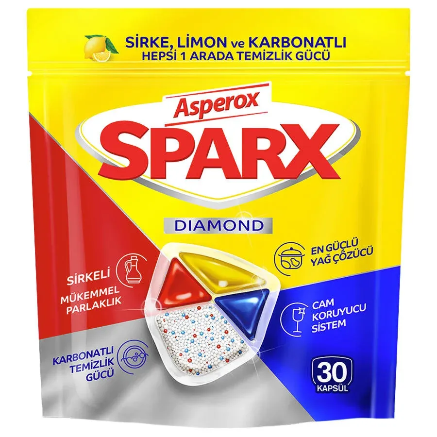 ASPEROX SPARX BULAŞIK MAKİNESİ TABLETİ 30 LU