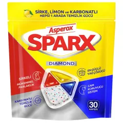 ASPEROX SPARX BULAŞIK MAKİNESİ TABLETİ 30 LU