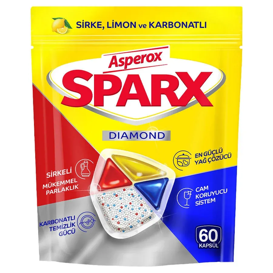 ASPEROX SPARX BULAŞIK MAKİNESİ TABLETİ 60 LI
