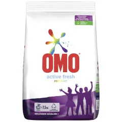 OMO Active Toz Çamaşır Deterjanı Renkliler İçin 7,5 KG