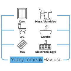SLEEPY Easy Clean Çamaşır Suyu Katkılı Yüzey Temizlik Havlusu 100 Yaprak