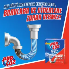 POR ÇÖZ Granül Lavabo Açıcı 2x50 GR