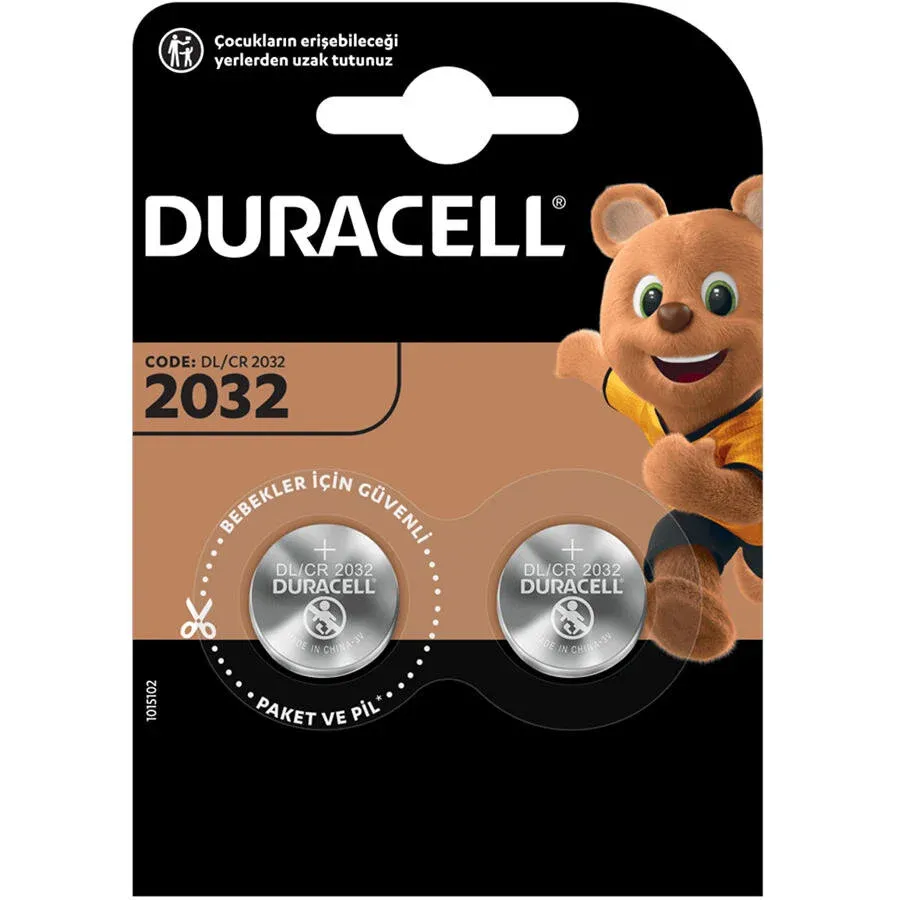 Duracell CR2032 Lityum Düğme Pil Tekli Paket