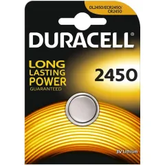 Duracell CR2450 Lityum Düğme Pil Tekli Paket