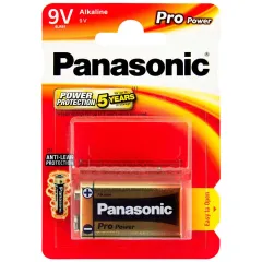 Panasonic Pro Power Alkalin 9V Pil Tekli Paket