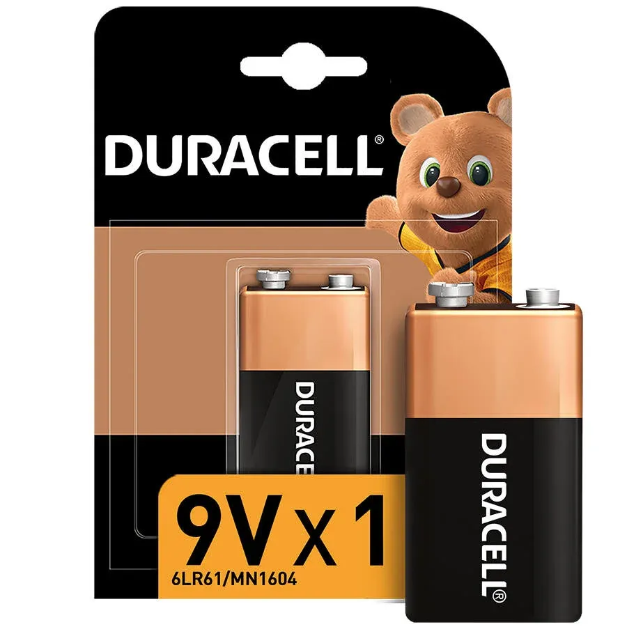 Duracell Alkalin 9V Pil Tekli Paket
