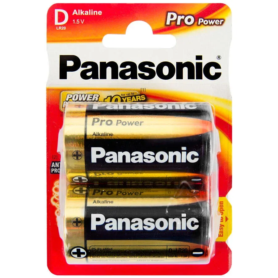 Panasonic Pro Power Alkalin D Büyük Boy Pil2'li Paket