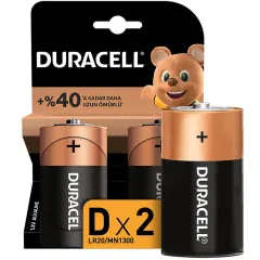 Duracell Alkalin D Büyük Boy Pil 2'li