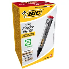 Bic 2000 Marker Yuvarlak Uç Kalem KIRMIZI Tekli