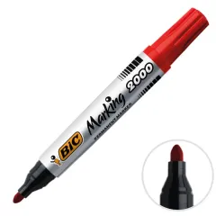 Bic 2000 Marker Yuvarlak Uç Kalem KIRMIZI Tekli