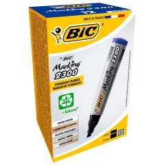 Bic 2300 Marker Kesik Uç KalemMAVİ Tekli