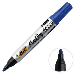 Bic 2000 Marker Yuvarlak Uç Kalem MAVİ Tekli