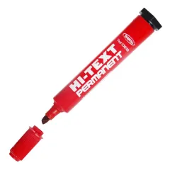 Hi-Text 830 C Marker Kesik Uç Kalem KIRMIZI Tekli