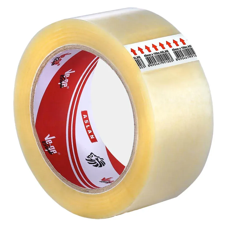 Ve-ge Aslan Hotmelt Koli Bandı 45 mm x 100 m Şeffaf Tekli