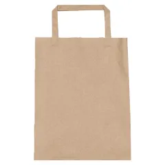 Kraft Kağıt Poşet 26 cm x 30 cm x 14 cm Düz saplı 25'li