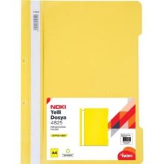 Noki Telli Dosya Sarı A4 Boyut 50'li Paket