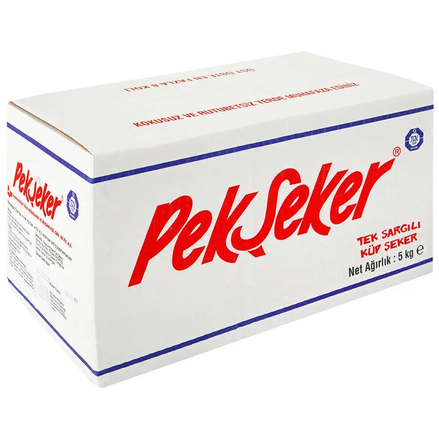PekŞeker Tek Sargılı Küp Şeker 5 KG