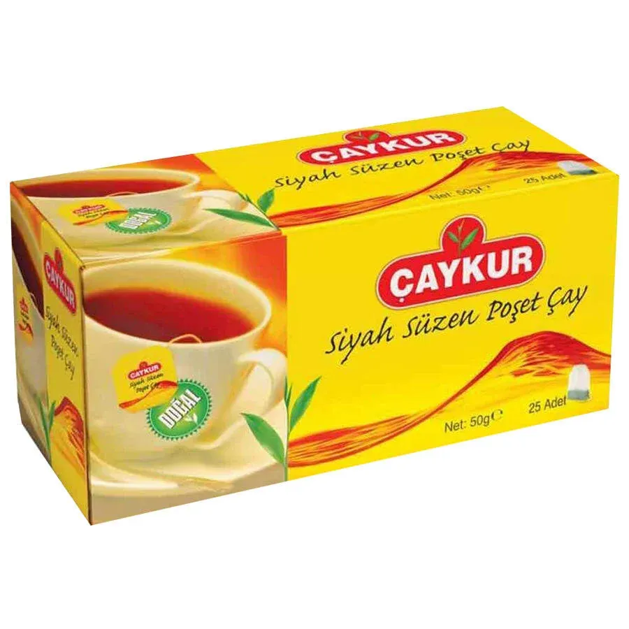 Çaykur Siyah Süzen Poşet Çay 25 Adet 50 gr