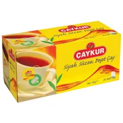 Çaykur Siyah Süzen Poşet Çay 25 Adet 50 gr
