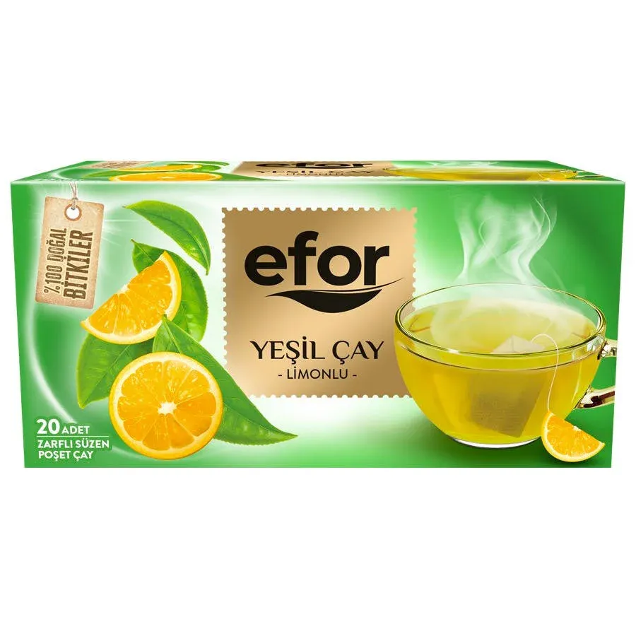 Efor Limonlu Yeşil Çay Bitki Çayı 20'li