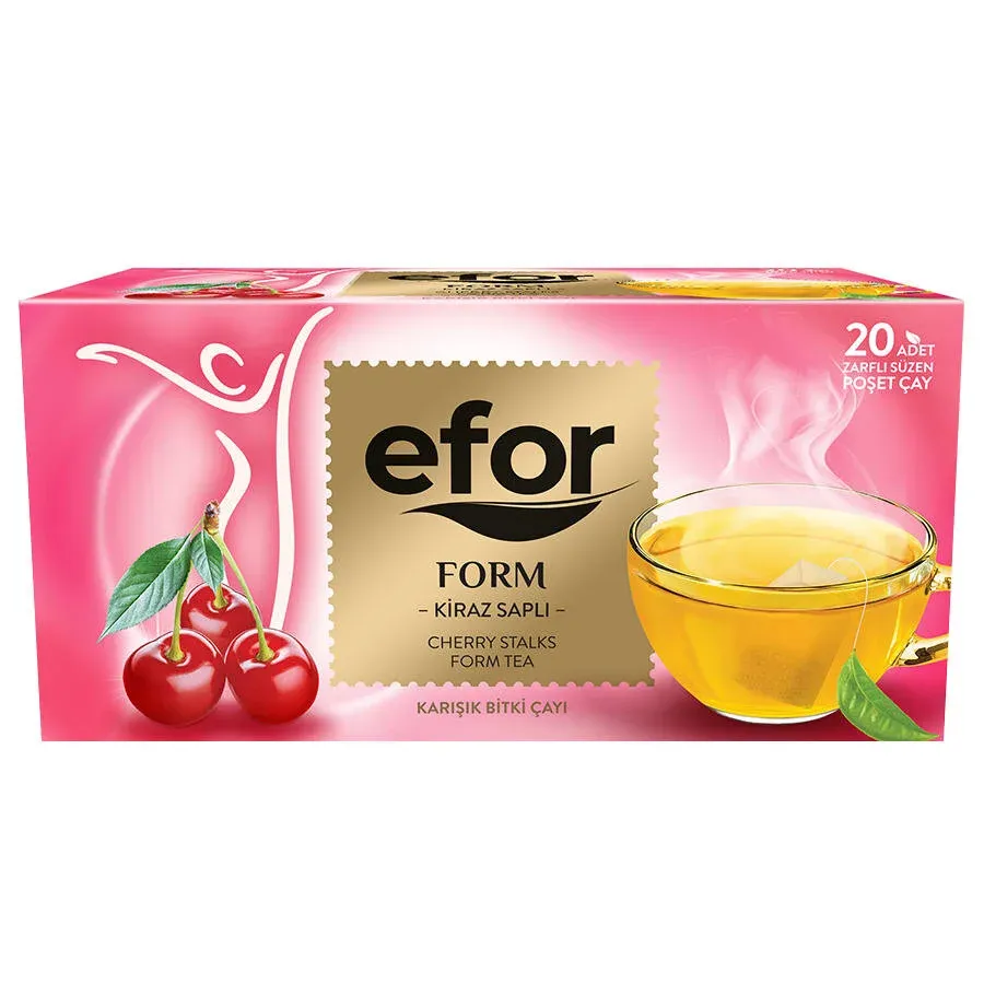 Efor Form Kiraz Saplı Bitki Çayı 20'li