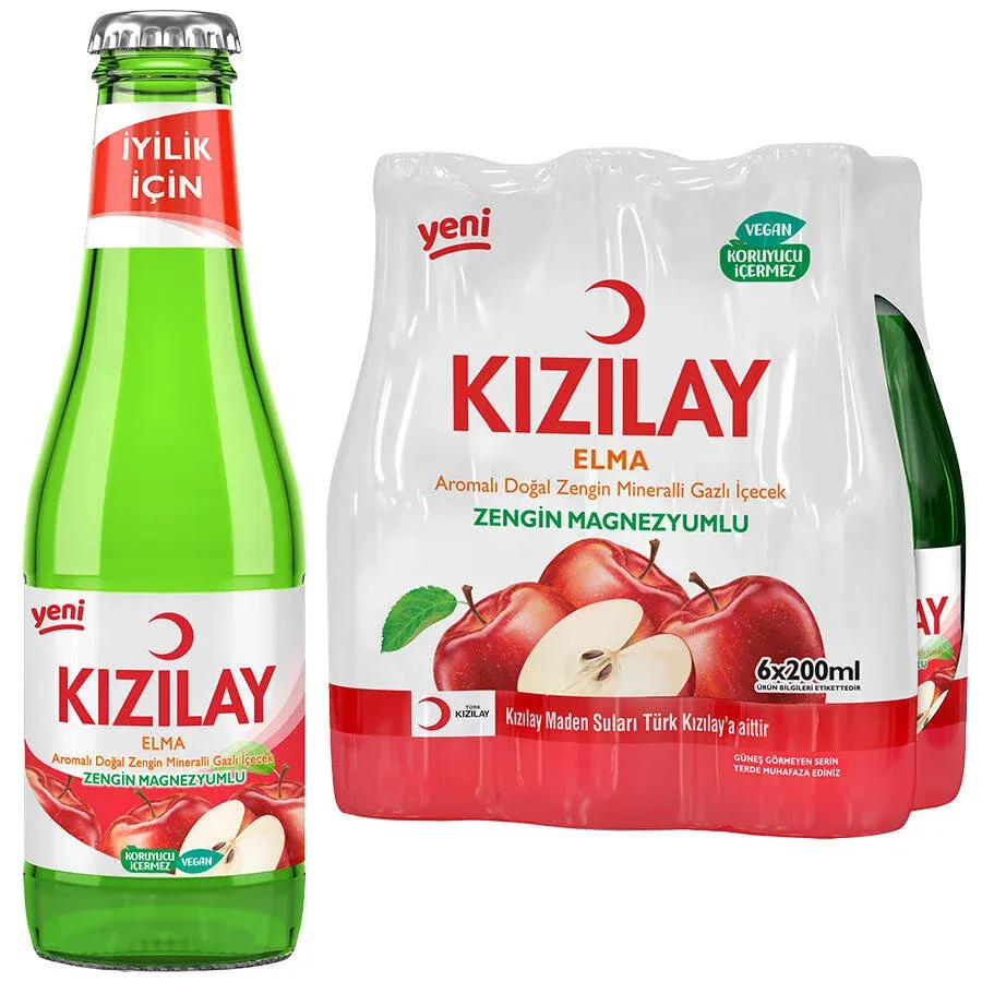 Kızılay Elma Aromalı Maden Suyu 6 x 200 ml