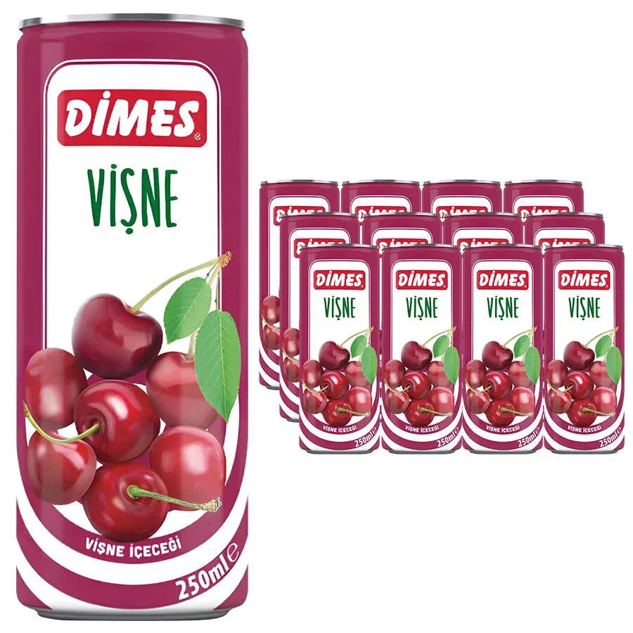 Dimes Meyveli İçecek Vişne 250 Ml 12'Li