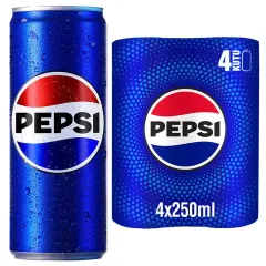 Pepsi Kola Kutu 4x250 ml