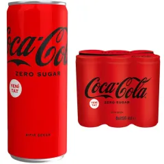Coca-Cola Şekersiz Kutu 250 ml 6’lı