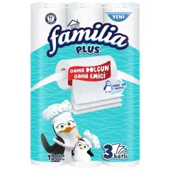 Familia Plus Kağıt Havlu 12'li 3 Katlı