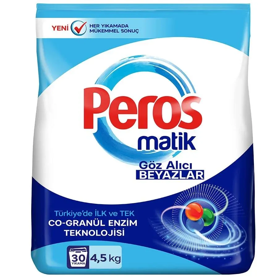 Peros Matik Toz Deterjan Göz Alıcı Beyazlar 4.5 KG