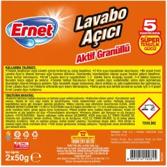 Ernet Lavabo Açıcı Aktif Granül 2 Adet