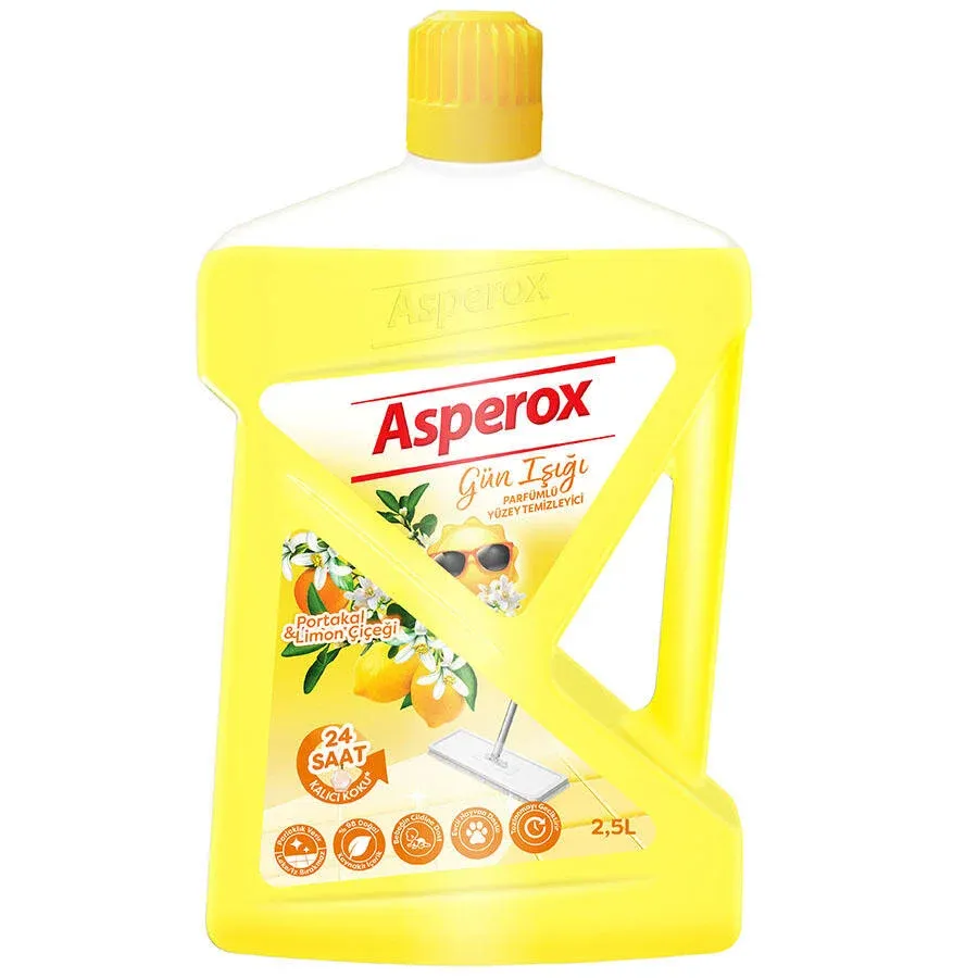 Asperox Parfümlü Yüzey Temizleyici Gün Işığı Portakal&Limon Çiçeği 2.5 LT.