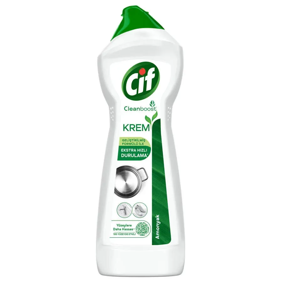 Cif Krem Yüzey Temizleyici Amonyaklı 750 ML