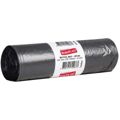 Koroplast Çöp Torbası Eko Endüstriyel Battal Boy 72 cm x 95 cm Siyah 10'lu Paket