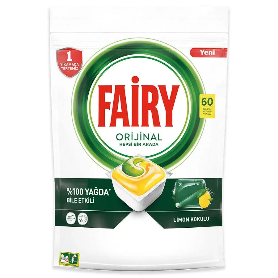 Fairy Hepsi Bir Arada Bulaşık Makinesi Deterjanı 60'lı