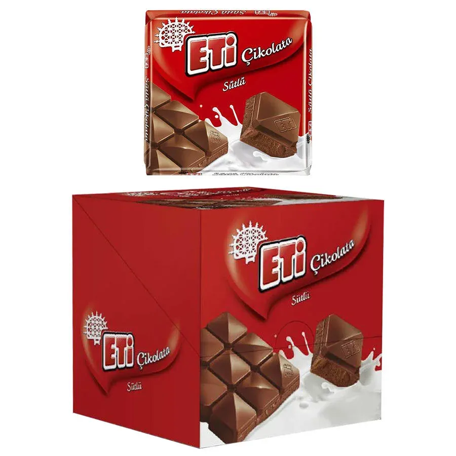 Eti Sütlü Çikolata 65 g Kare 6'lı
