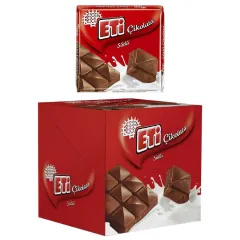 Eti Sütlü Çikolata 65 g Kare 6'lı