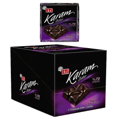 Eti Karam Bitter Çikolata %70 Kakaolu 60 g 10'lu