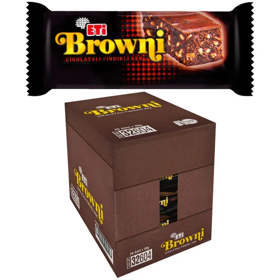 Eti Browni Islak Kek Fındıklı 40 gr 20'li