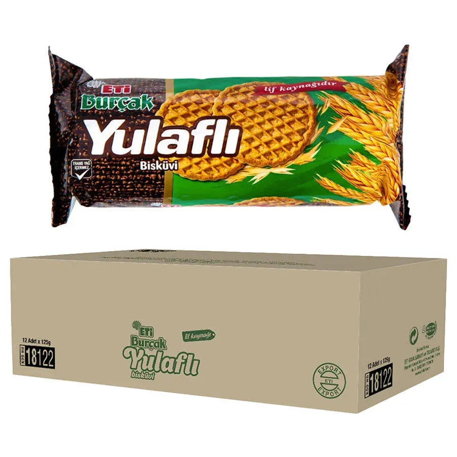 Eti Burçak Yulaflı Bisküvi 18'Li
