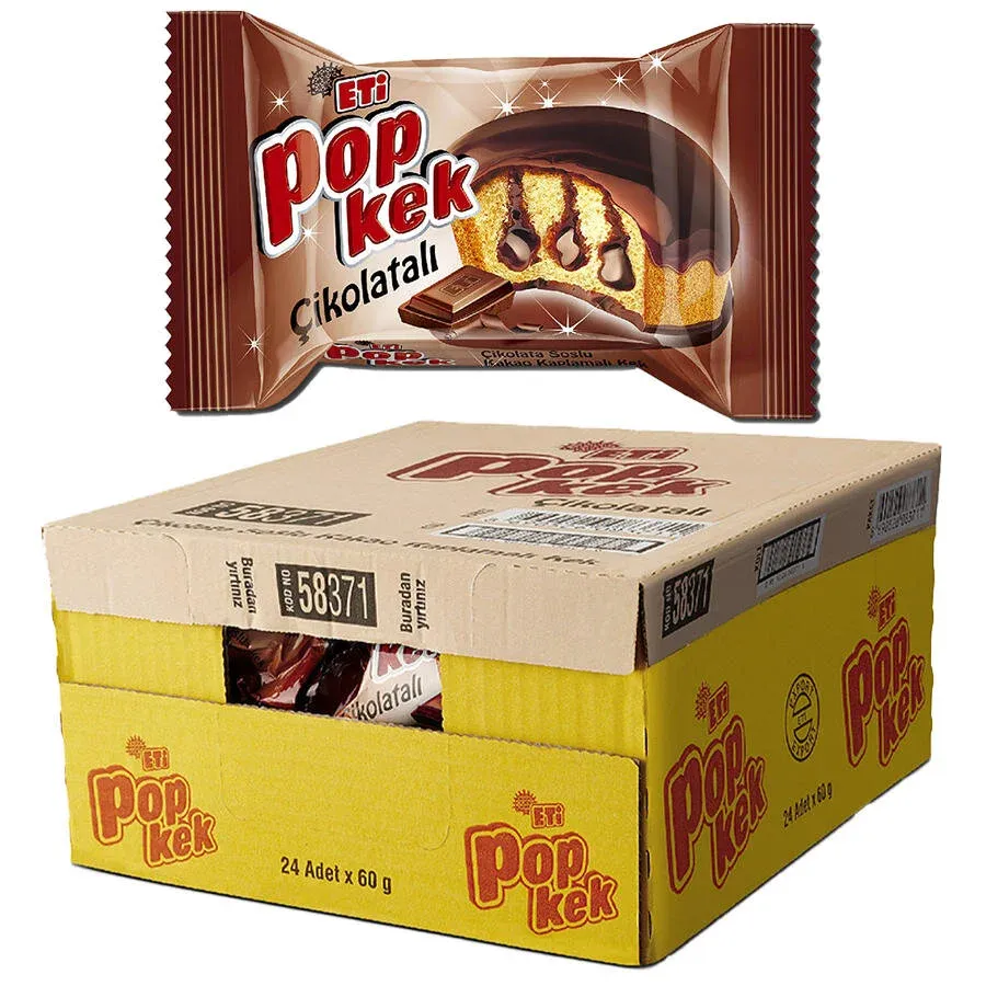 Eti Popkek Çikolatalı 60 g 24'lü