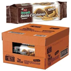 Eti Burçak Sütlü Çikolata Bisküvi 114 gr 12'Li