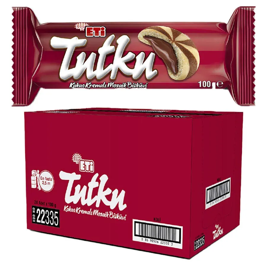 Eti Tutku Kakao Kremalı Mozaik Bisküvi 100 GR 24’lü