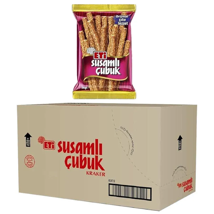 Eti Susamlı Çubuk Kraker 56 g 17'li
