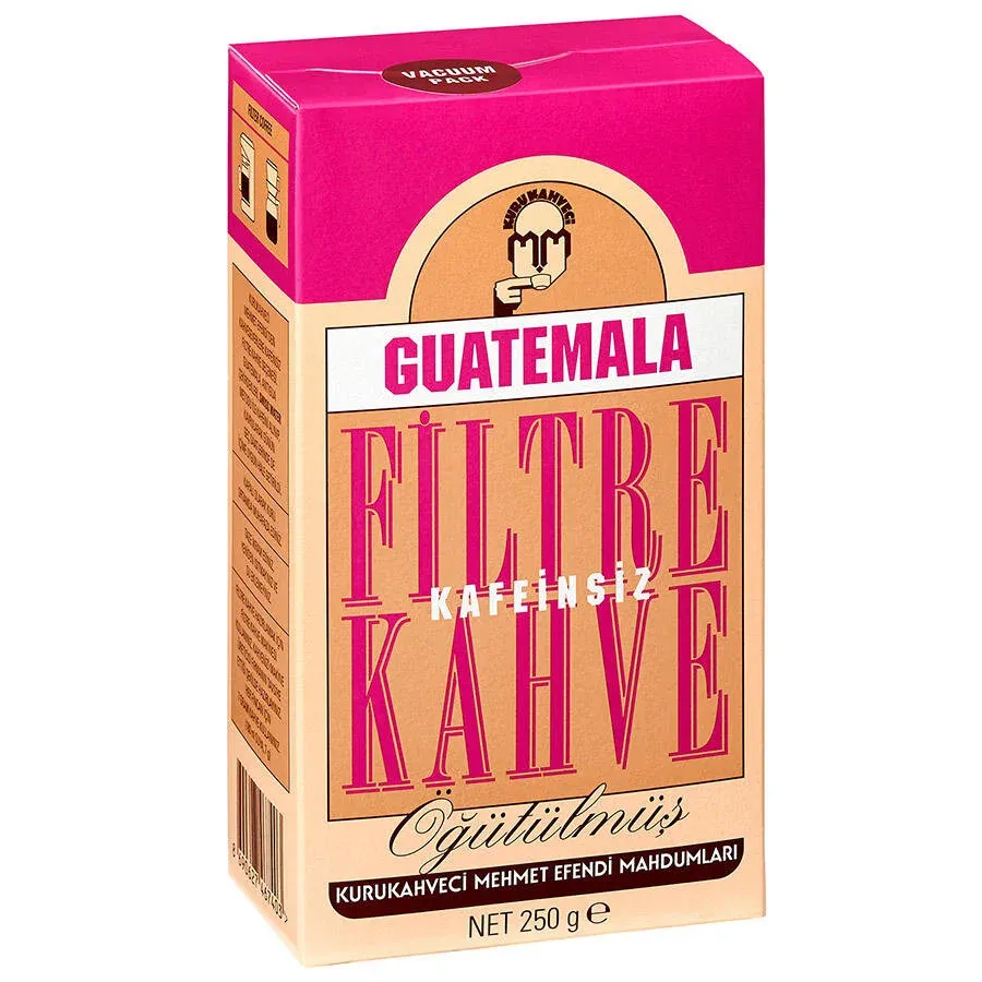 Kurukahveci Mehmet Efendi Guatemala Kafeinsiz Filtre Kahve 250 gr