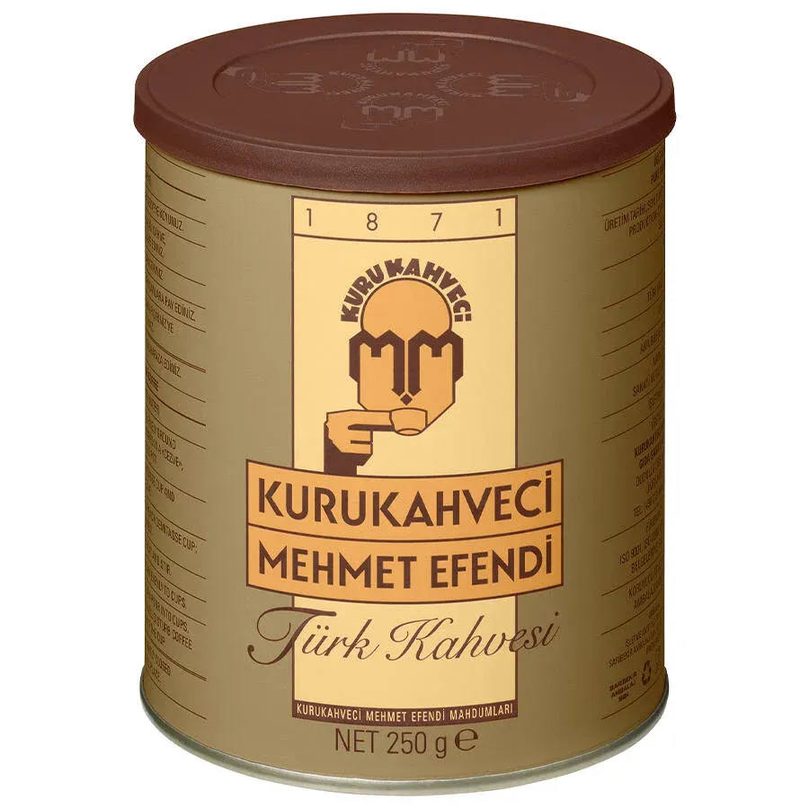 Kurukahveci Mehmet Efendi Türk Kahvesi Teneke Kutu 250 g